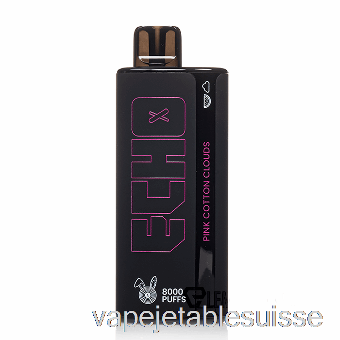 Vape Suisse Echo 8000 Jetable Nuages ​​de Coton Rose